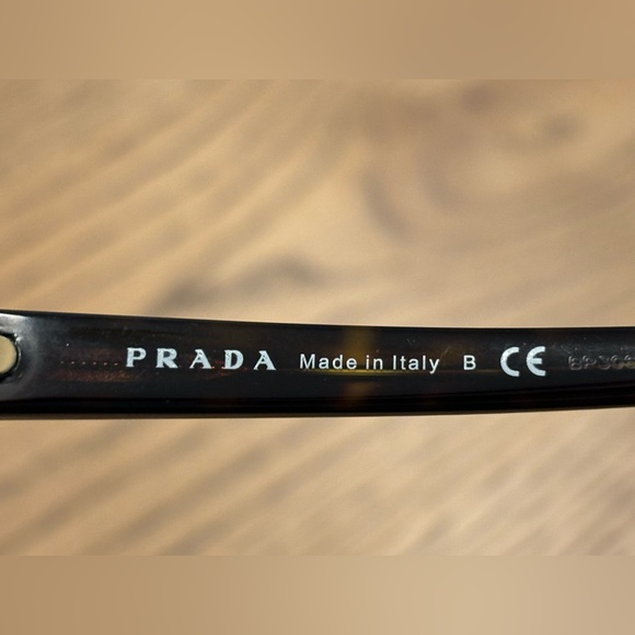 Prada VPR 25S-F 2AU-1O1 Butterfly Dark Havana size 53/18/135 Italy Eyeglasses - Picture 5 of 11